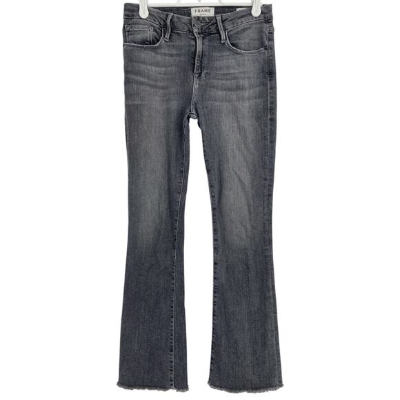 Frame Denim Denim - Frame Denim Le Boot Raw Hem 25 Stretch Washed‎ Gray